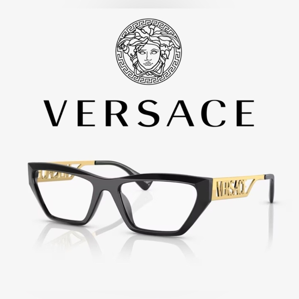 Versace Women's frames in Black w/ Gold